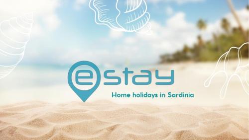 un logo per le vacanze domestiche in Spagna di Casa Ariel - Chia Beach a Chia