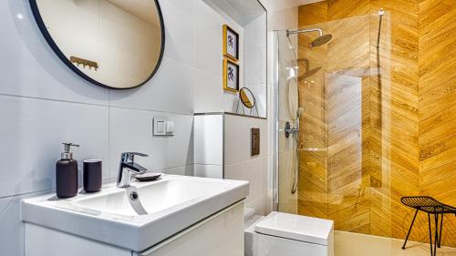 Kúpeľňa v ubytovaní Apartament Triventi 98 z Widokiem- 5D Apartamenty