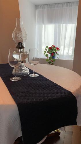 Postel nebo postele na pokoji v ubytování Gîte du Pionnier
