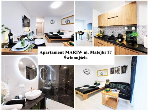 Dapur atau dapur kecil di Apartment mit Blick auf den Park - Apartament MARIW MATEJKI 17 z widokiem na park