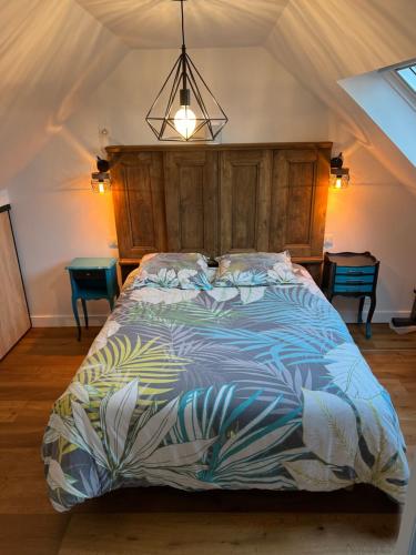 Ένα ή περισσότερα κρεβάτια σε δωμάτιο στο Appartement 3 chambres centre ville et 100m de la mer