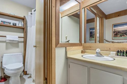 Koupelna v ubytování Cozy Dog Friendly Studio with Loft - Creekside #87