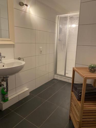 Koupelna v ubytování Ferienwohnung Am Kurpark in Bad Rothenfelde