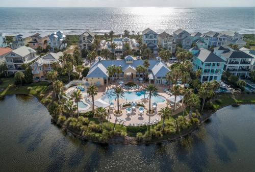 an aerial view of a resort with a swimming pool at 561 Cinnamon Beach in Palm Coast