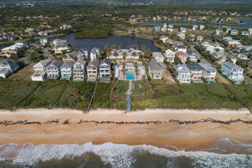 an aerial view of a home on a beach at 851 Cinnamon Beach in Palm Coast