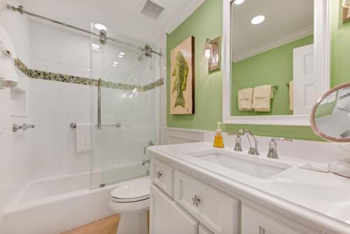 a bathroom with a sink and a shower and a toilet at Ponte Vedra Deer Run 9770 in Ponte Vedra