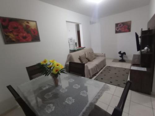 Χώρος καθιστικού στο Apto 1 Agua Marinha