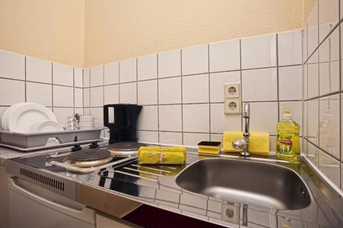 Kuchyň nebo kuchyňský kout v ubytování Apartment Abendstern