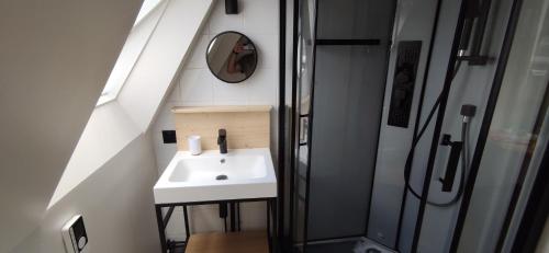 Koupelna v ubytování Au calme au coeur de Bayeux