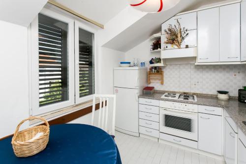 Kuchyňa alebo kuchynka v ubytovaní Apartment Bor