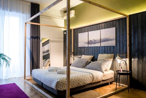 En eller flere senge i et værelse på Terzopiano