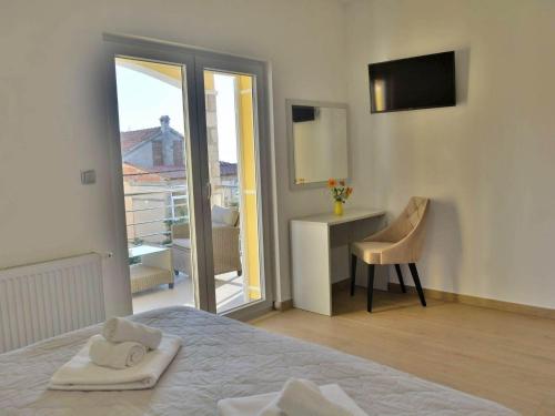 Ένα ή περισσότερα κρεβάτια σε δωμάτιο στο Fancy Apartments Dream