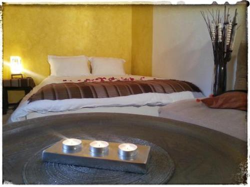 Cama o camas de una habitación en Riad El Bir