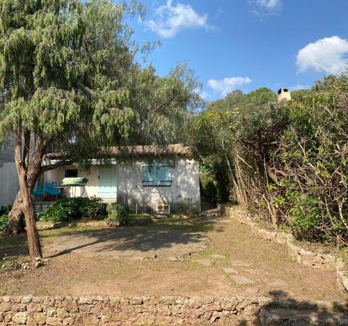 une maison avec un arbre devant dans l'établissement La Muscadiere, à Fréjus