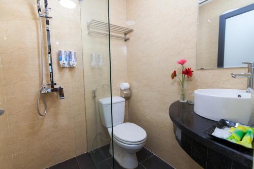 Phòng tắm tại Hanoi Elpis Hotel