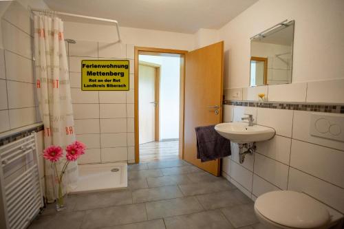 Koupelna v ubytování Ferienwohnung Mettenberg