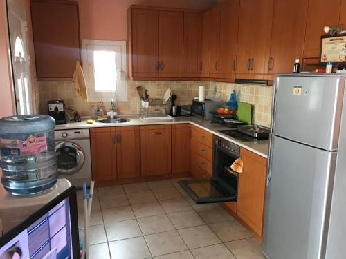 A kitchen or kitchenette at Вила Маламос