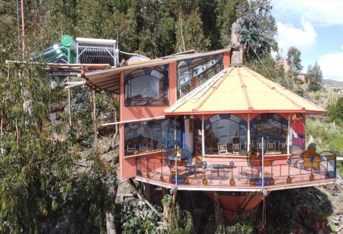 Zahrada ubytování Hostal Las Olas