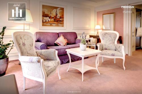Boutique Hotel Hviezdoslavにあるシーティングエリア
