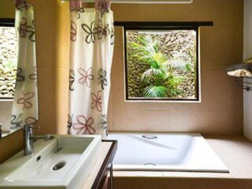 A bathroom at Villa Papaz - cosy spacious sea view pool
