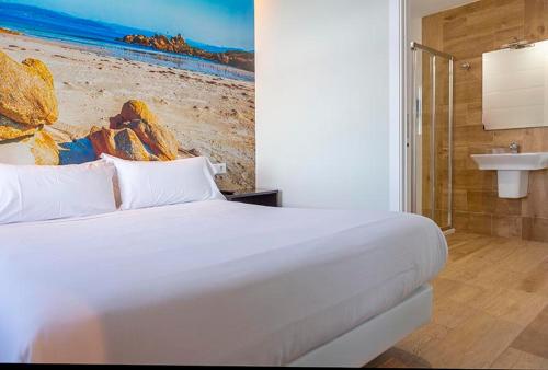 Ένα μπάνιο στο Playacruz Apartamentos