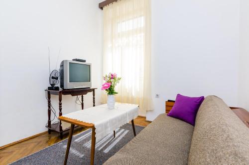 TV a/nebo společenská místnost v ubytování Apartment Lucy