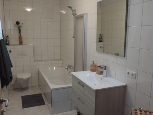 Koupelna v ubytování Ferienwohnung Mathis