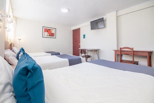 Katil atau katil-katil dalam bilik di Hotel Internacional de Arequipa