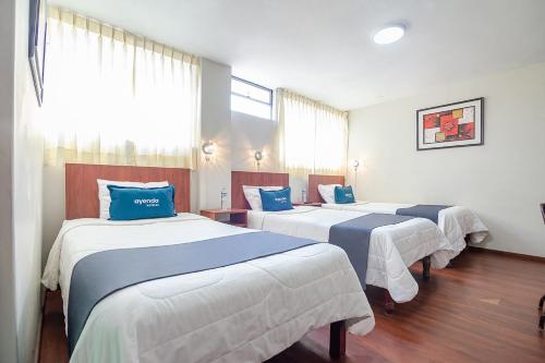 Katil atau katil-katil dalam bilik di Hotel Internacional de Arequipa