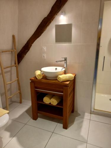 Kúpeľňa v ubytovaní Domaine de l'Asenon