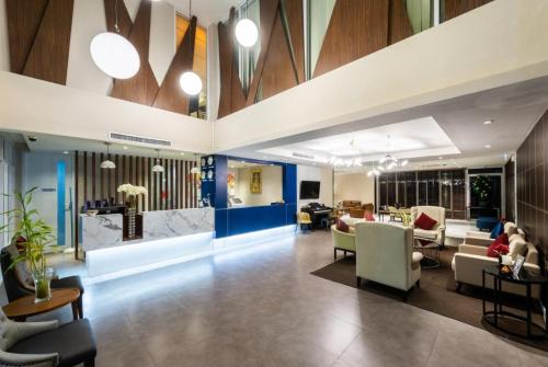 Χώρος καθιστικού στο Paeva Luxury Serviced Residence SHA