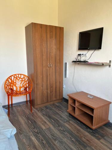 Μια τηλεόραση ή/και κέντρο ψυχαγωγίας στο Guest House Evkalipt