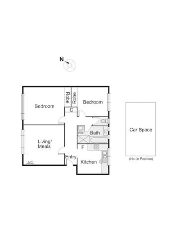 a floor plan of a house at Poets Retreat in Melbourne