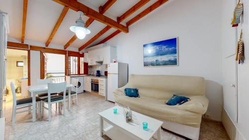 Istumisnurk majutusasutuses Apartamento en primera linea de playa de Villajoyosa