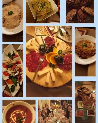a collage of pictures of different types of food at Hotel Tiefenhagen Sauerland in Lennestadt