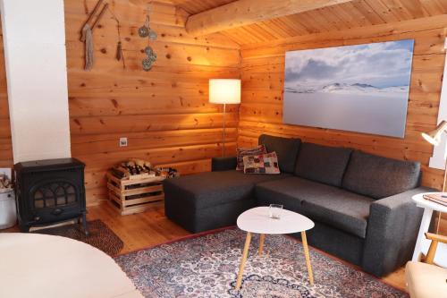Et sittehjørne på Velfjord Camping & Hytter