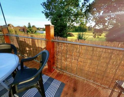 Balkoni atau teres di Ferienhaus DeVriesenkoje