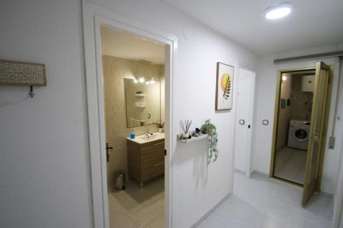 Et badeværelse på Apartamento Gavines