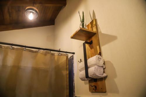 Koupelna v ubytování Cotan Ecolodge