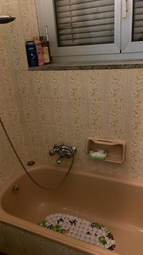 a bath tub with a faucet and a toy in it at da Lilia in Salute&Bellezza in Monfalcone