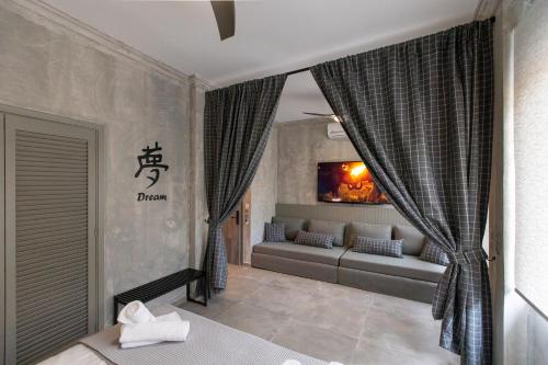 Posezení v ubytování Lepanto Luxury Apartments GF