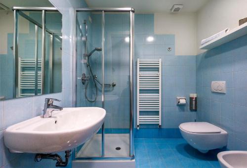 Koupelna v ubytování Hotel Tre Re