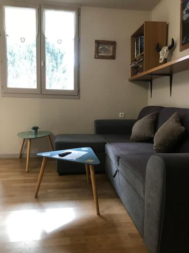 Posezení v ubytování Appartement chamonix face au mont blanc