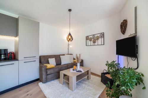 Kuchyň nebo kuchyňský kout v ubytování Adler Living Gartenwohnung