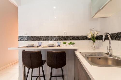 Dapur atau dapur kecil di Dream Apartments calle Zaragoza