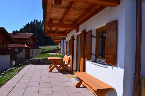 Μπαλκόνι ή βεράντα στο Feriendorf Via Claudia Haus 69 La Casita
