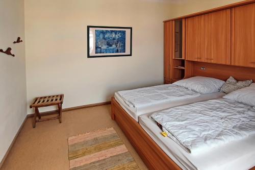 Postel nebo postele na pokoji v ubytování Strandstraße 16 Wohnung 06