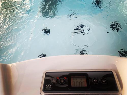 a close up of a scale in a pool of water at Luigi apartments in Dubrovnik
