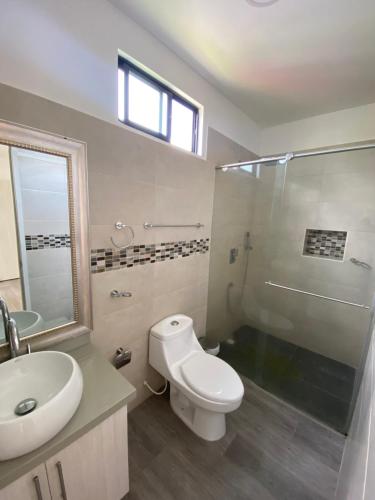 A bathroom at Finca Hotel Estrella del Eden