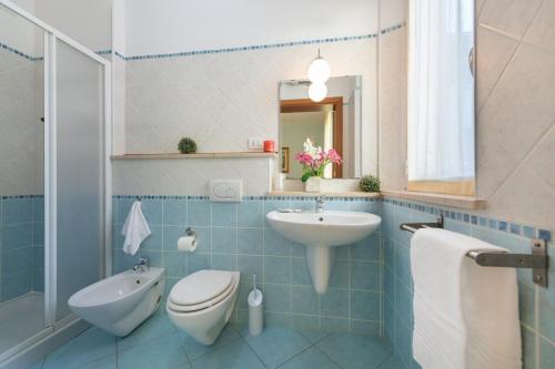 Koupelna v ubytování Hotel Bruna